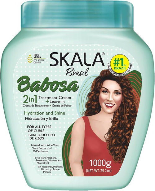 Skala Babosa קרם טיפוח ומסכה 2 ב־1 לשיער מתולתל